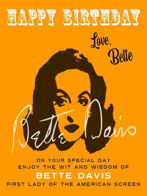 cover image of Happy Birthday-Love, Bette